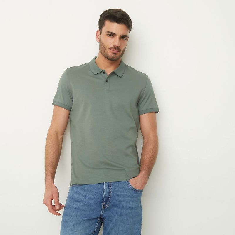 BASEMENT - Polera Manga Corta Algodón Hombre Basement