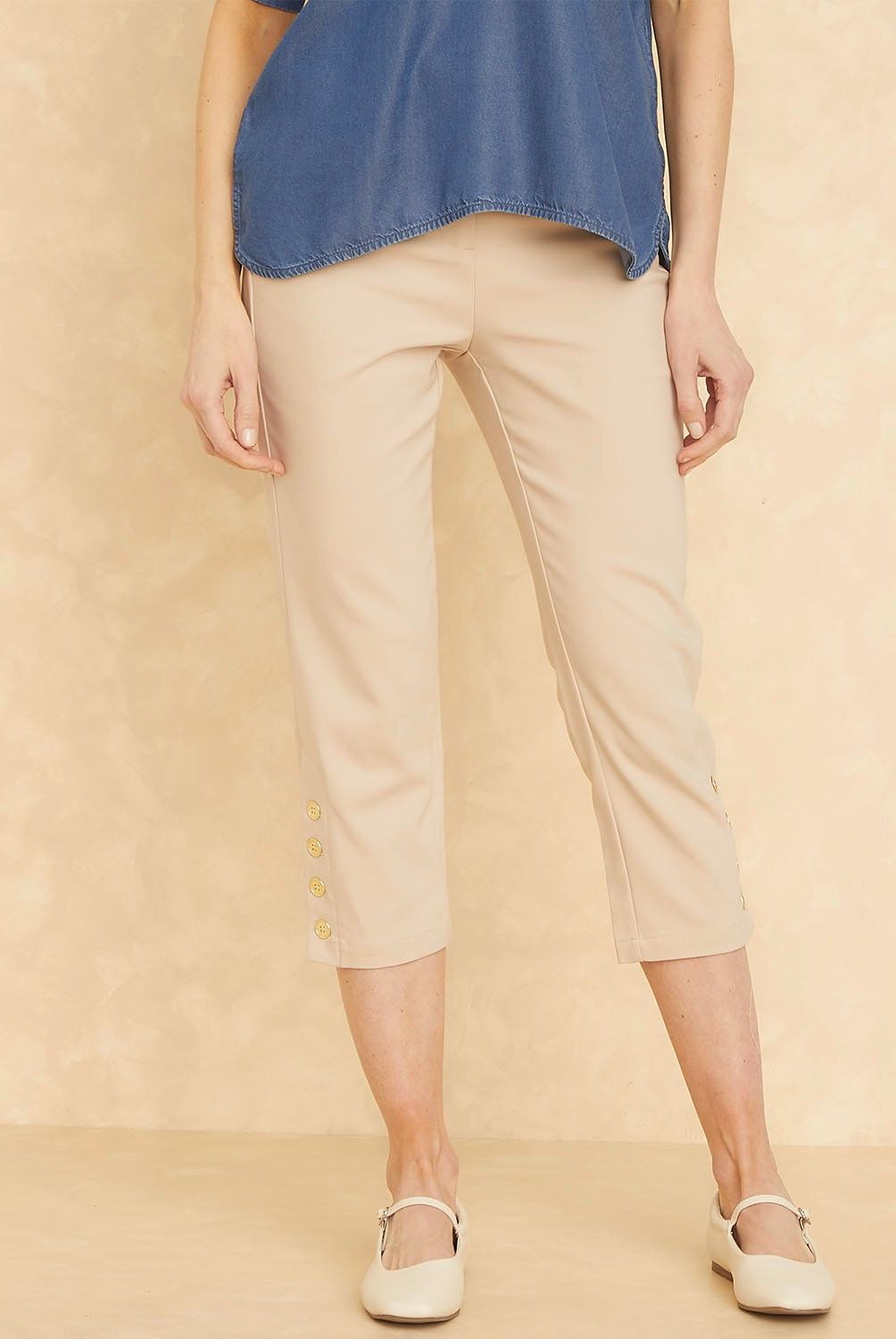 APOLOGY - Pantalón Capri Tiro Medio Mujer Apology
