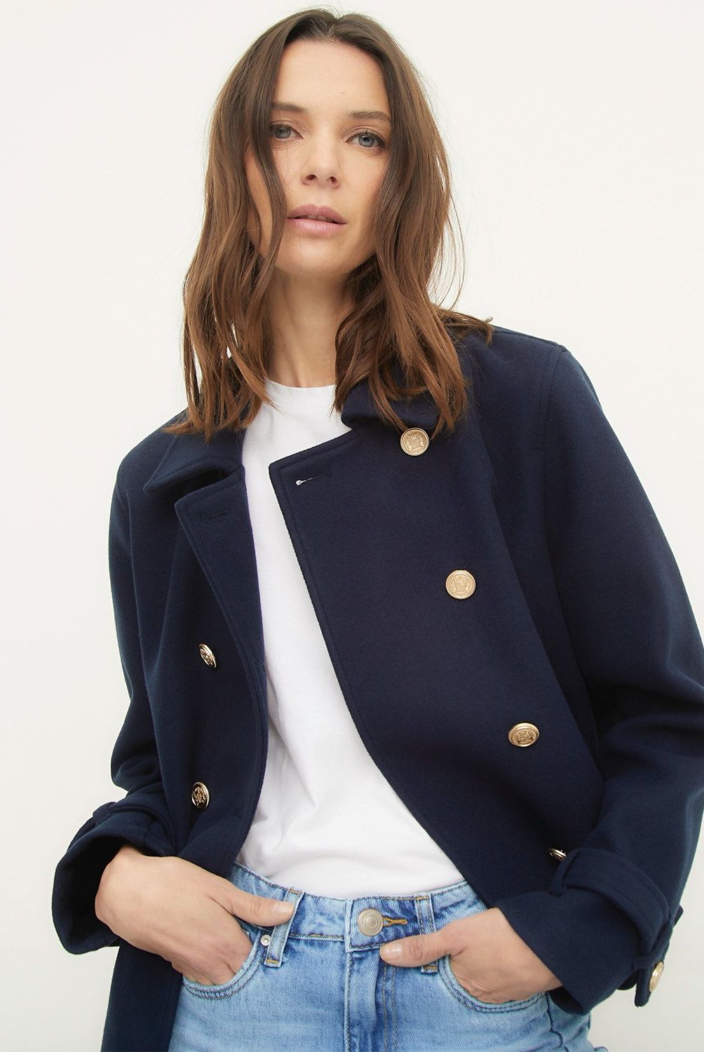BASEMENT - Chaqueta Paño Mujer Basement