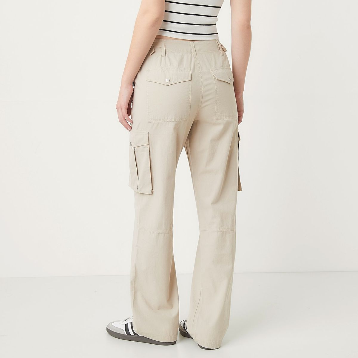 SYBILLA - Pantalón Cargo Tiro Medio Mujer Sybilla