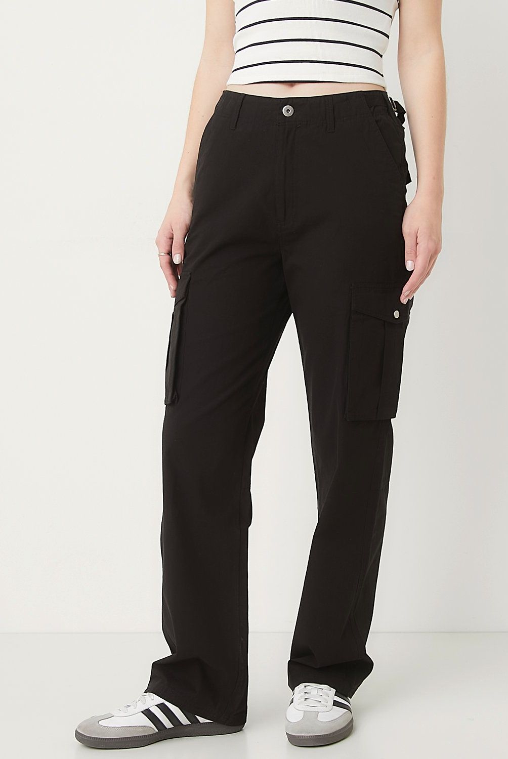 SYBILLA - Pantalón Cargo Tiro Medio Mujer Sybilla