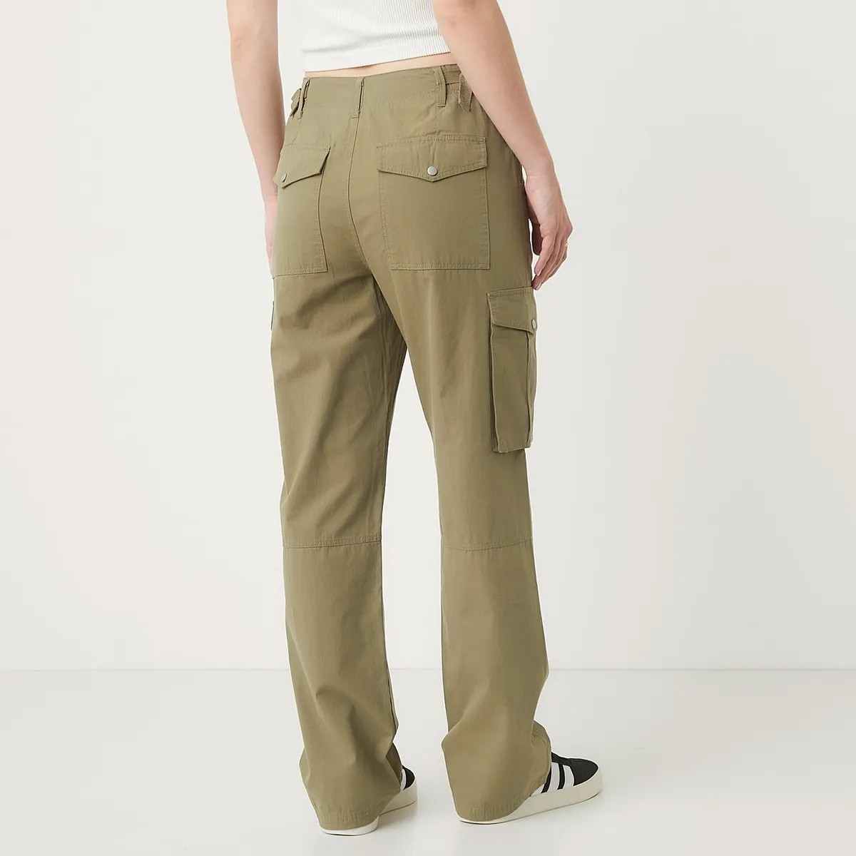 SYBILLA - Pantalón Cargo Tiro Medio Mujer Sybilla