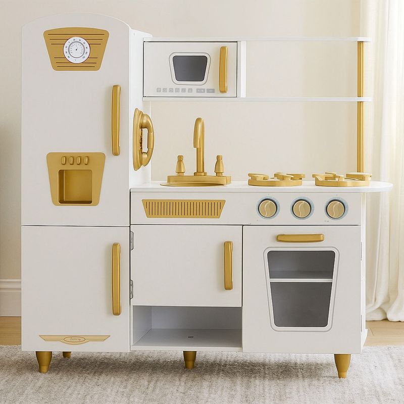 SCOOP - Cocina De Juego Infantil De Madera Blanca Scoop
