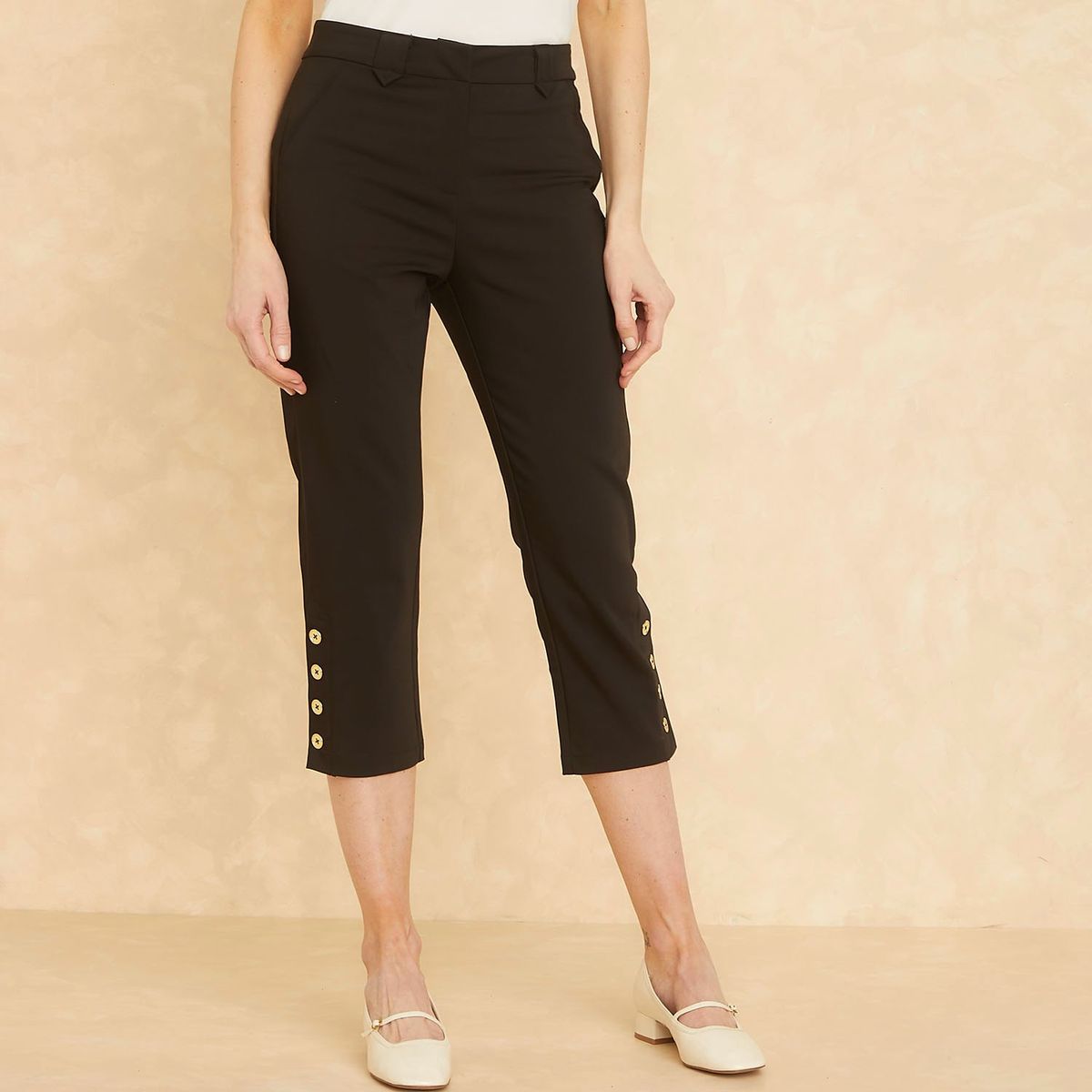 APOLOGY - Pantalón Capri Tiro Medio Mujer Apology