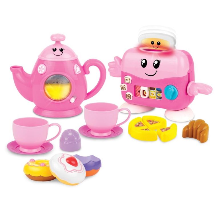 WINFUN Set Té y Tostador Rosado