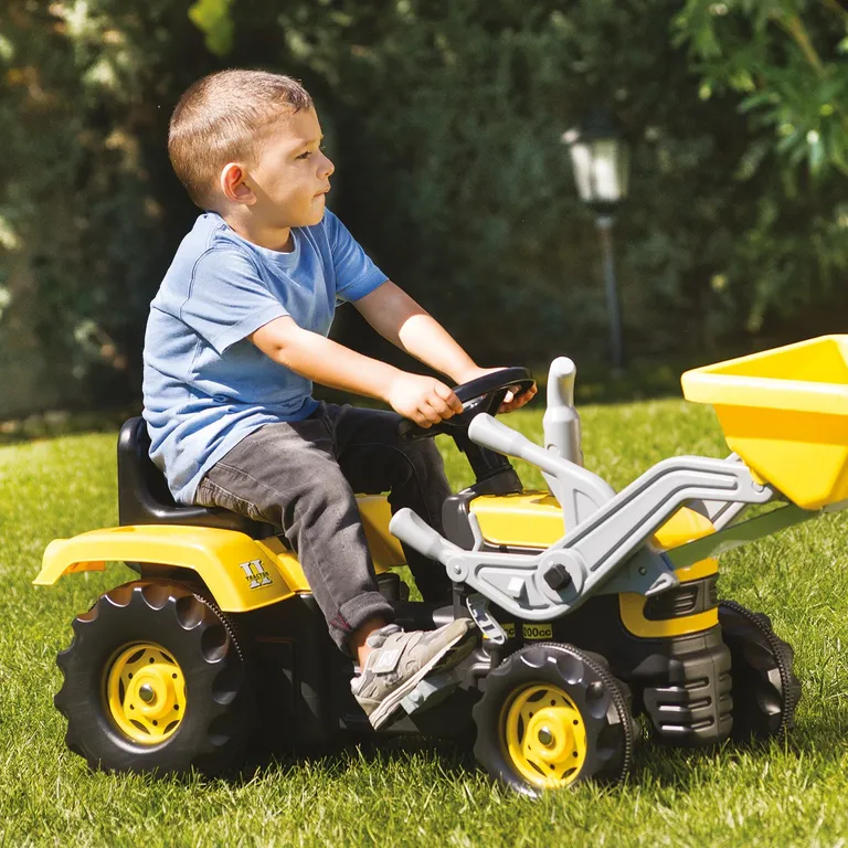 Auto A Pedal Excavadora Amarilla