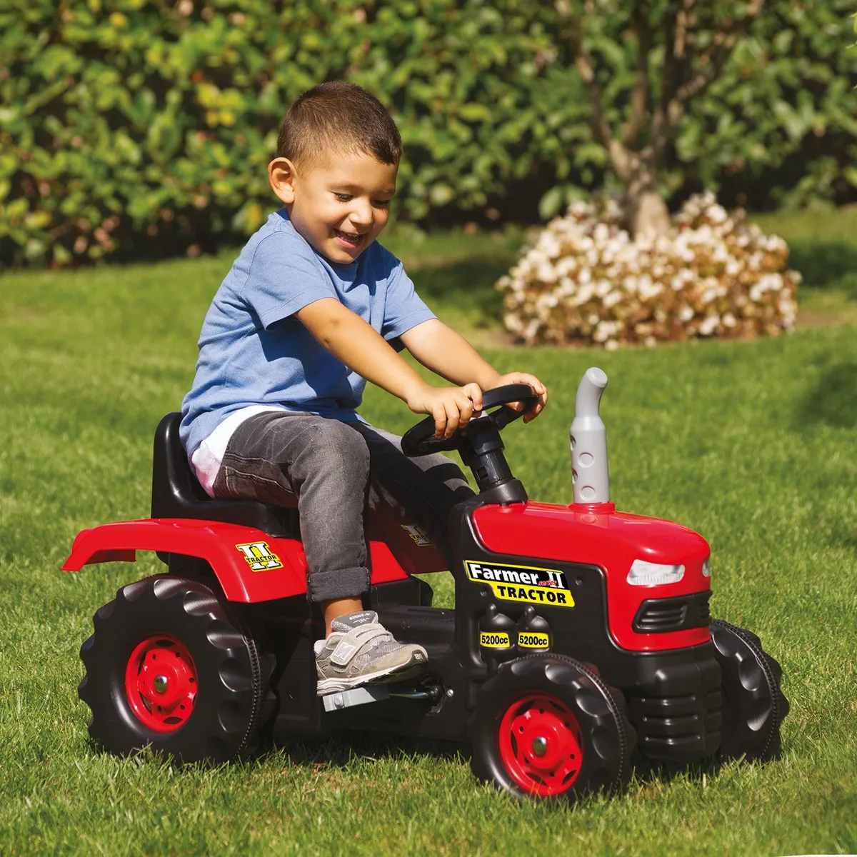 DOLU - Auto A Pedal Tractor Rojo Dolu