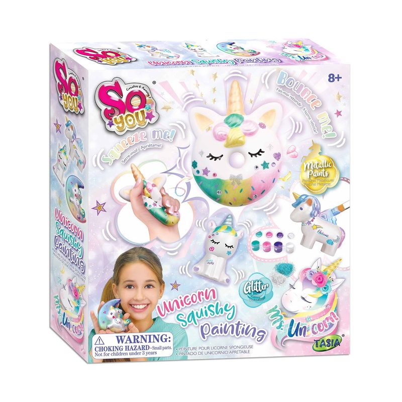 ARTMAZIN - Set Manualidades Pinta Tu Unicornios Squishy Artmazin