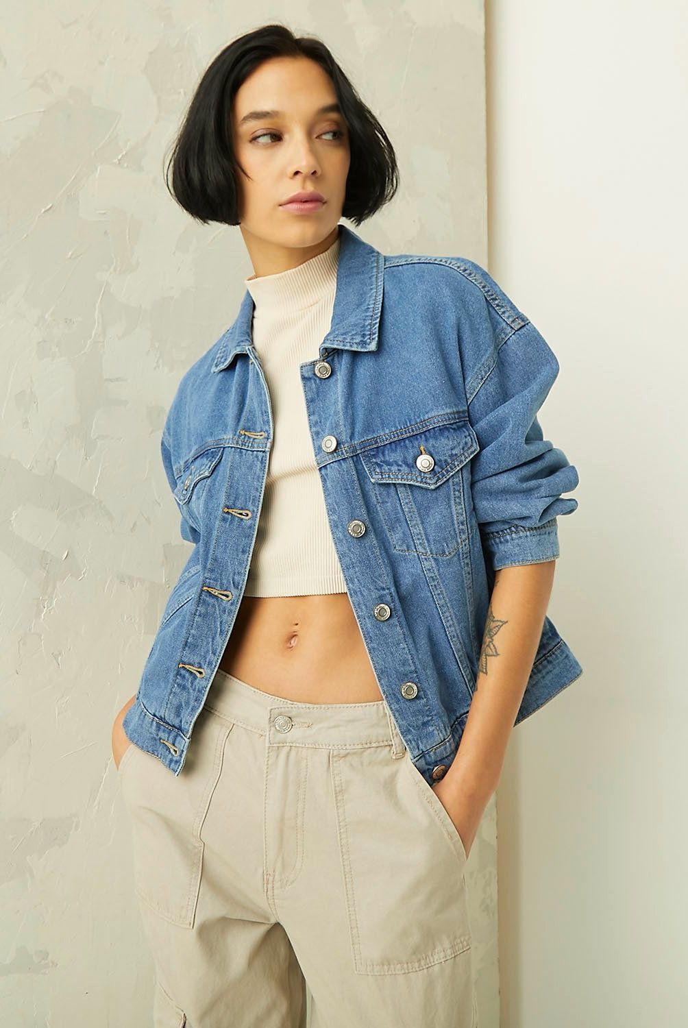 AMERICANINO - Chaqueta Denim Mujer Americanino