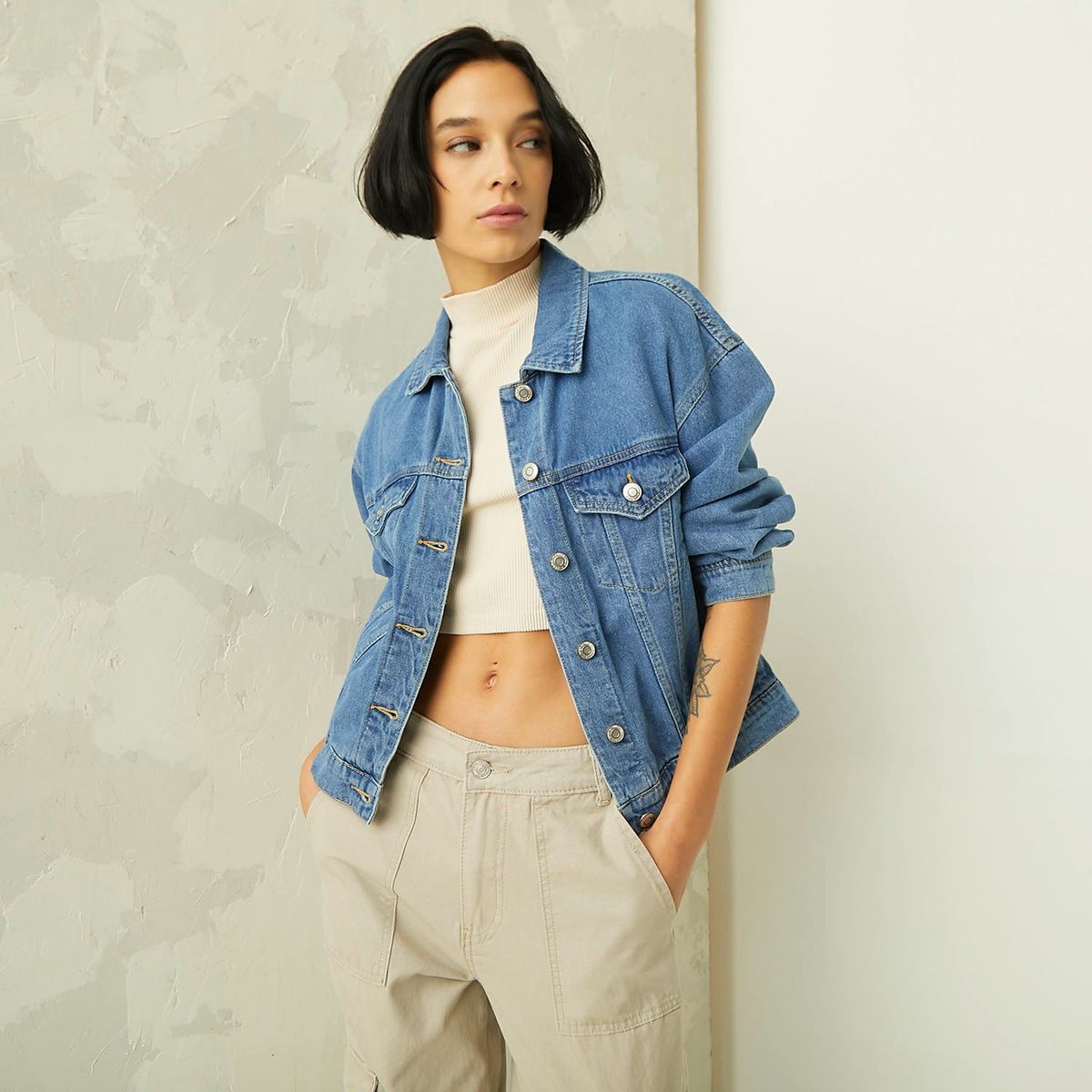 AMERICANINO - Chaqueta Denim Mujer Americanino