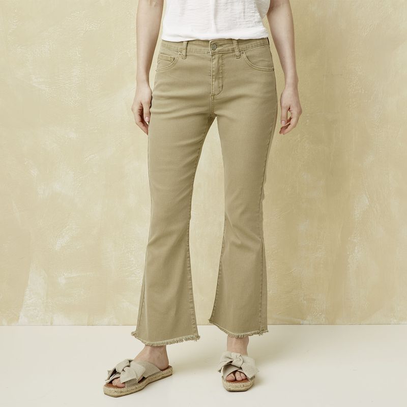 UNIVERSITY CLUB - Jeans Cropped Tiro Alto Mujer University Club