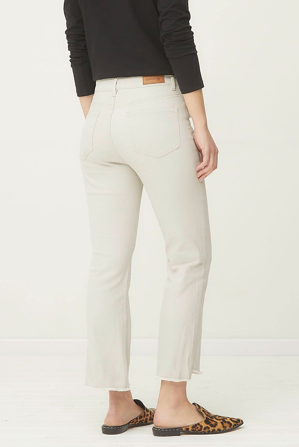 UNIVERSITY CLUB - Jeans Cropped Tiro Alto Mujer University Club