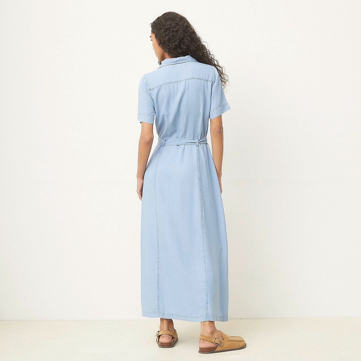 BASEMENT - Vestido Casual Lyocell Maxi Mujer