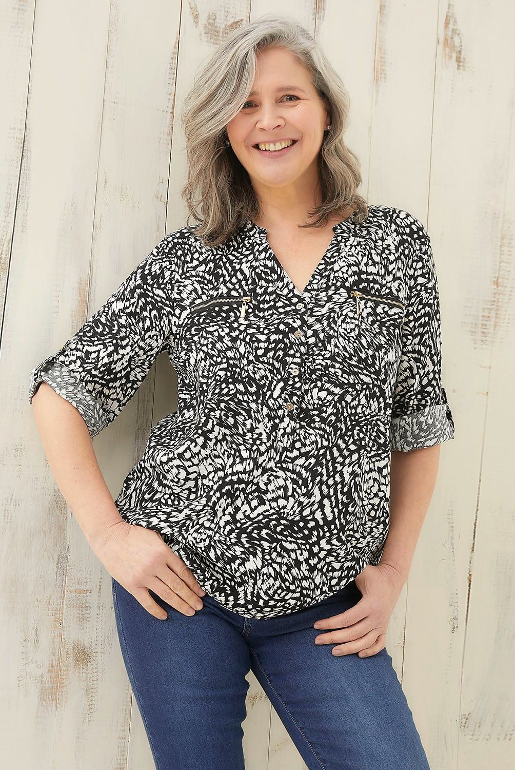 S COCCI - Blusa S.Cocci Manga 3/4 Mujer Viscosa
