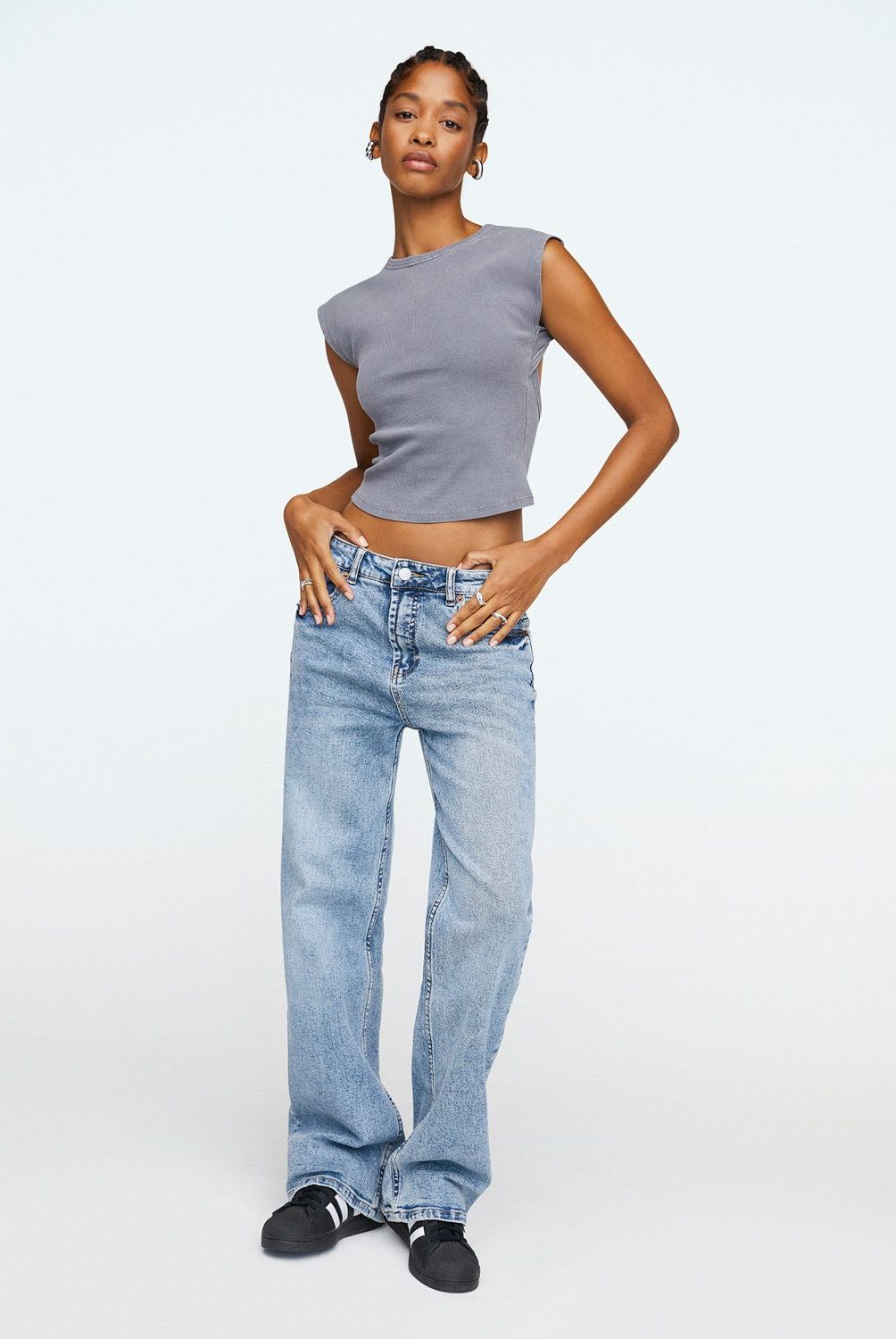 AMERICANINO - Jeans Wide Leg Tiro Alto Mujer Americanino