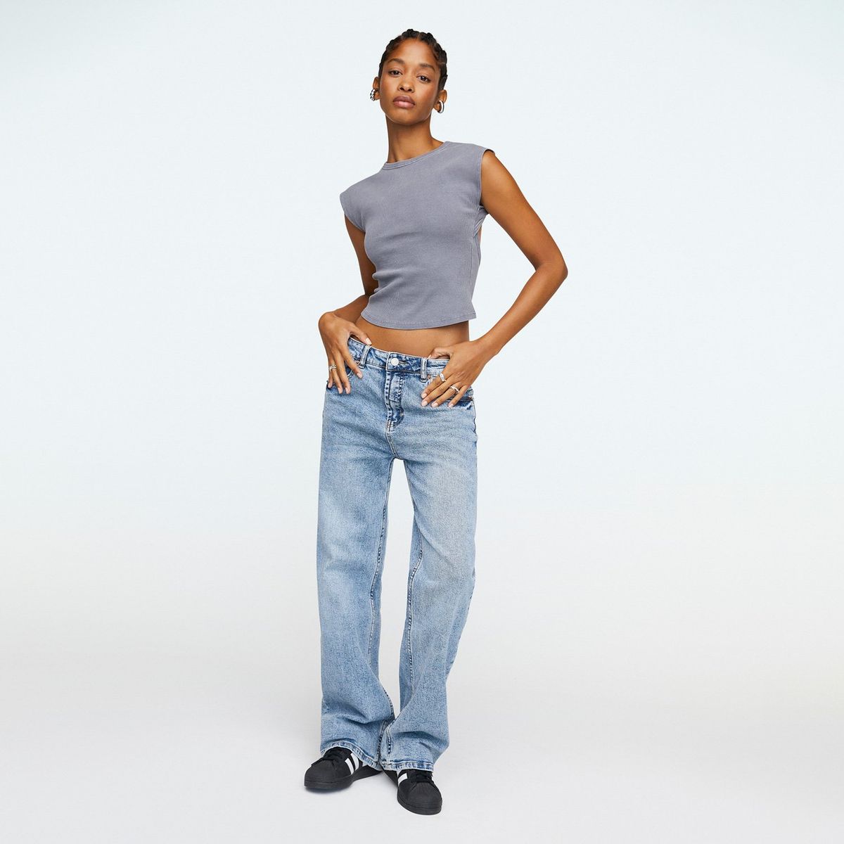 AMERICANINO - Jeans Wide Leg Tiro Alto Mujer Americanino