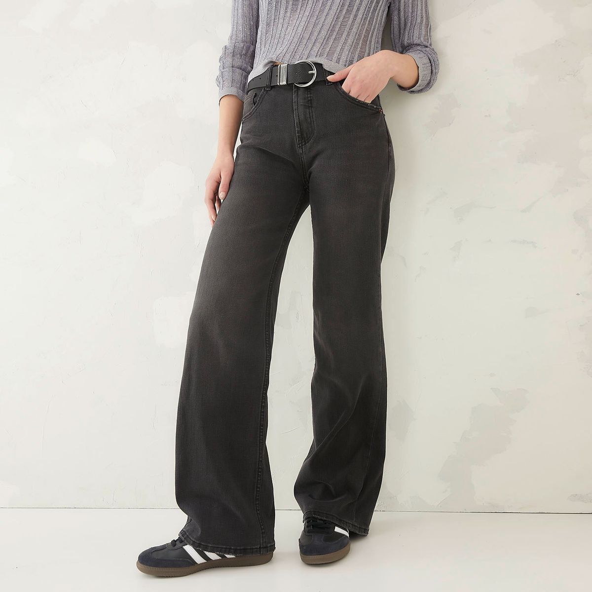 AMERICANINO - Jeans Wide Leg Tiro Alto Mujer Americanino
