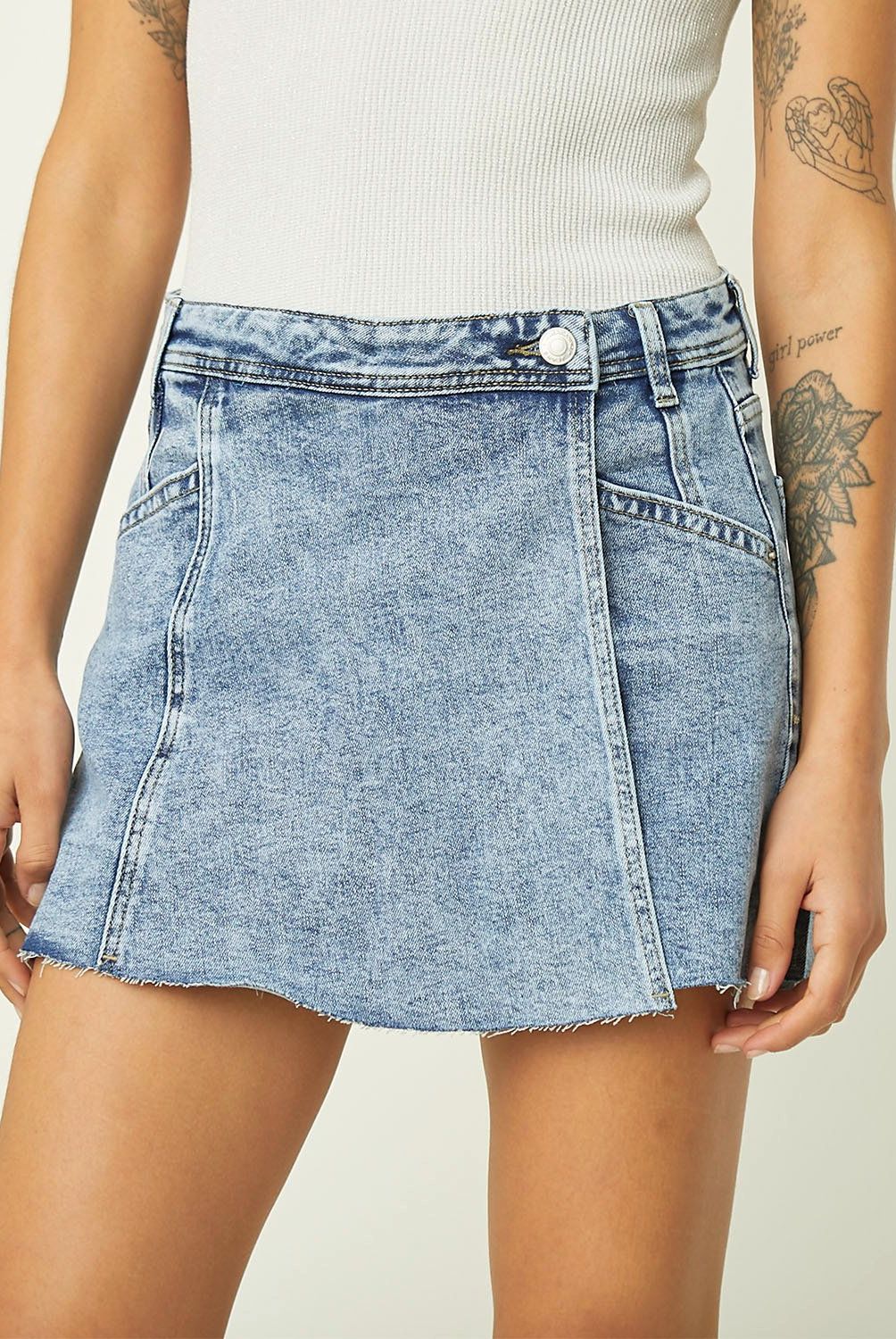 AMERICANINO - Falda Short Denim Mujer Americanino
