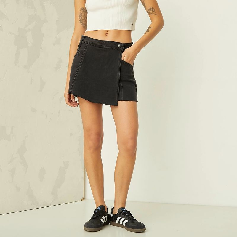 AMERICANINO - Falda Short Denim Mujer Americanino