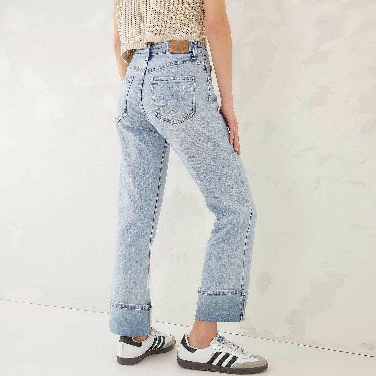 AMERICANINO - Jeans Straight Tiro Alto Mujer Americanino