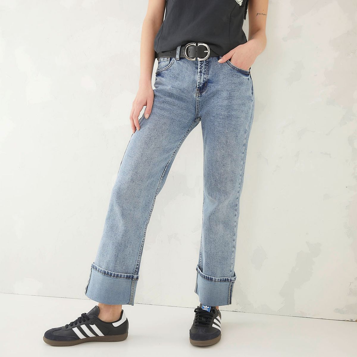 AMERICANINO - Jeans Straight Tiro Alto Mujer Americanino