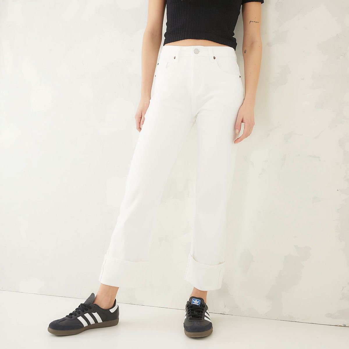 AMERICANINO - Jeans Straight Tiro Alto Mujer Americanino