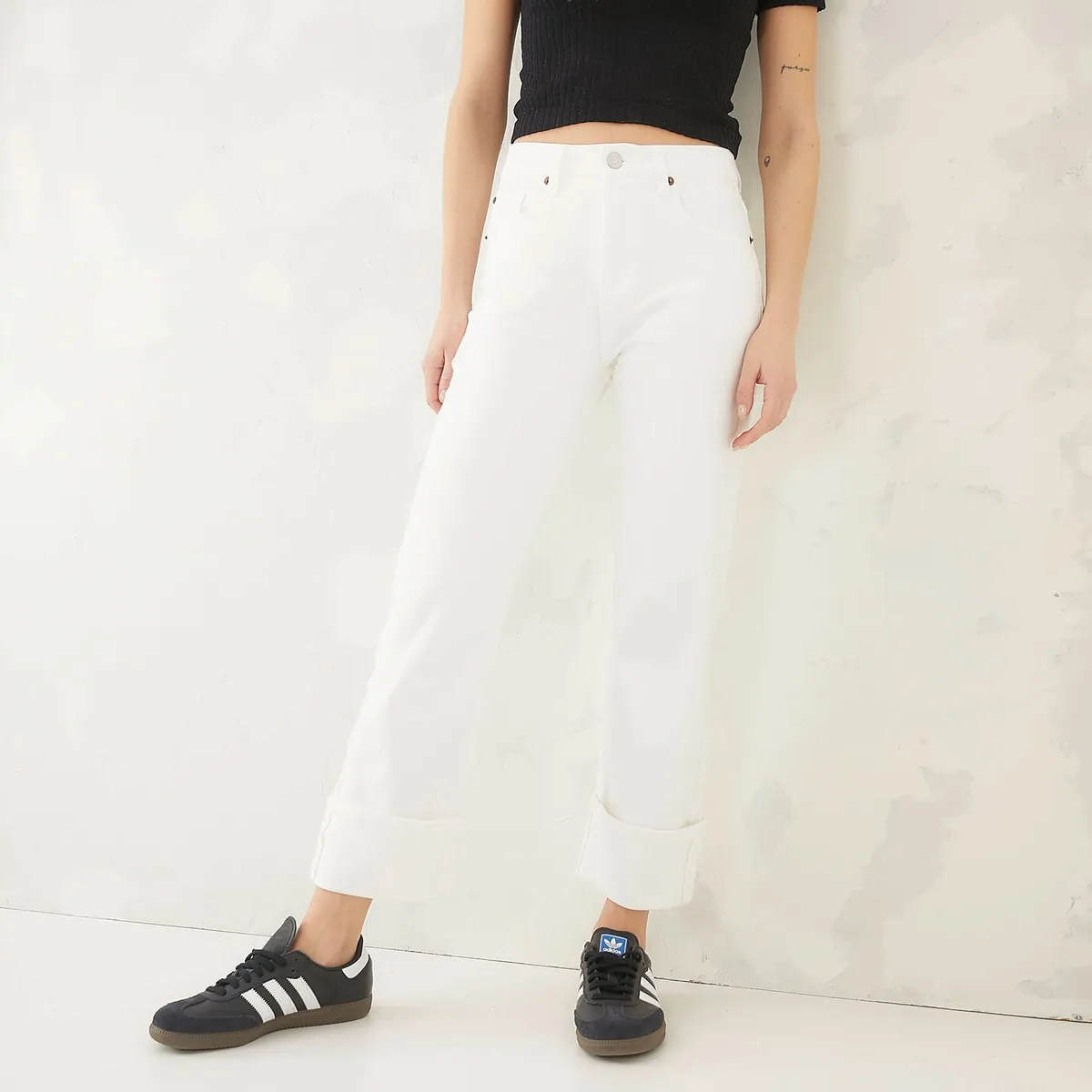 AMERICANINO - Jeans Straight Tiro Alto Mujer Americanino