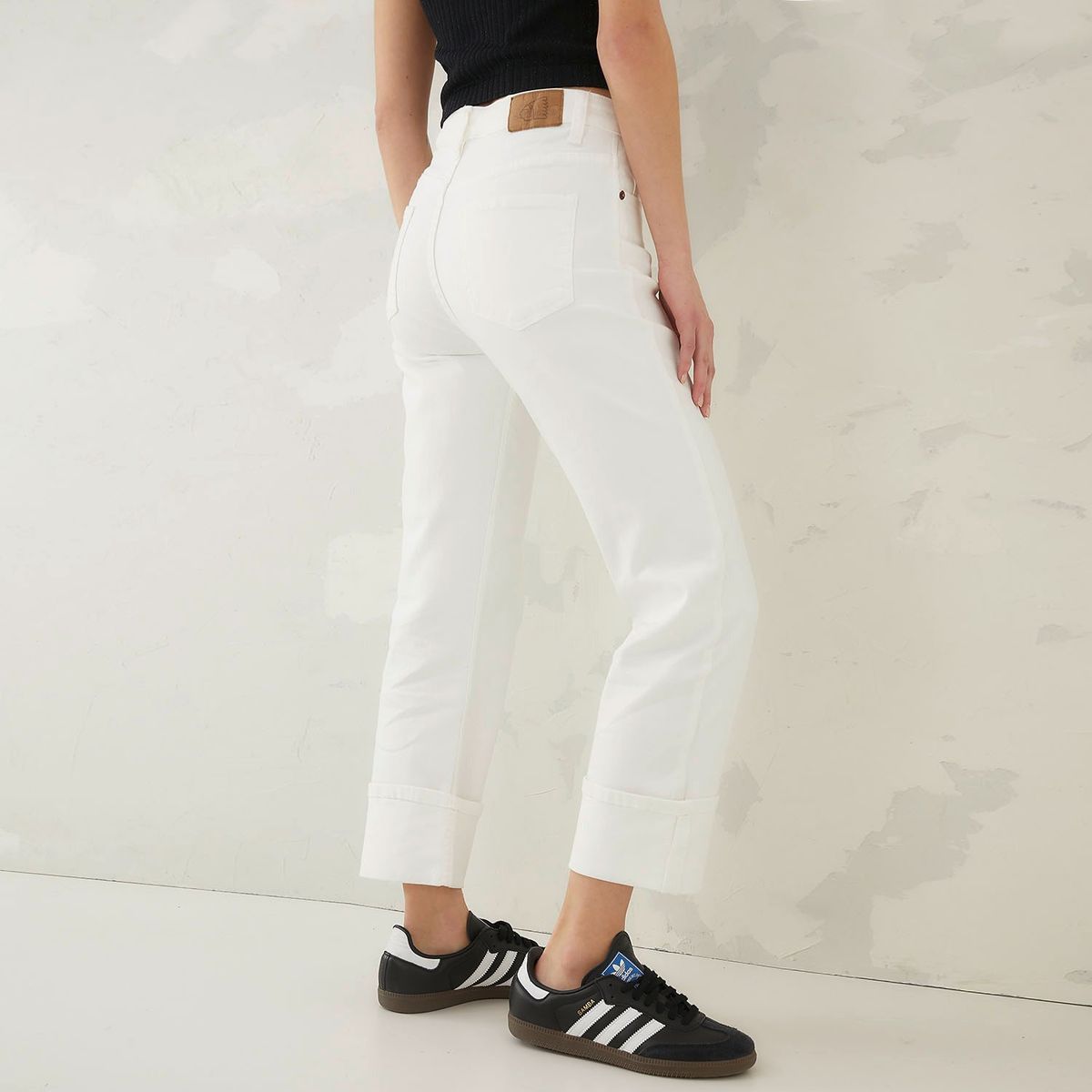 AMERICANINO - Jeans Straight Tiro Alto Mujer Americanino