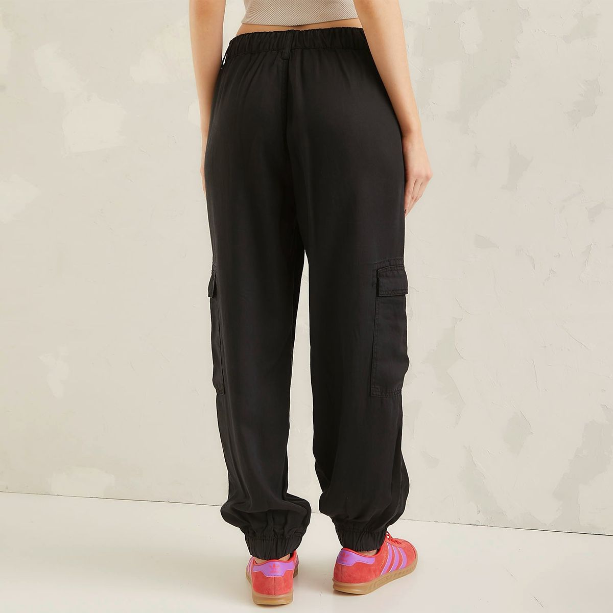 AMERICANINO - Jeans Cargo Tiro Medio Mujer Americanino