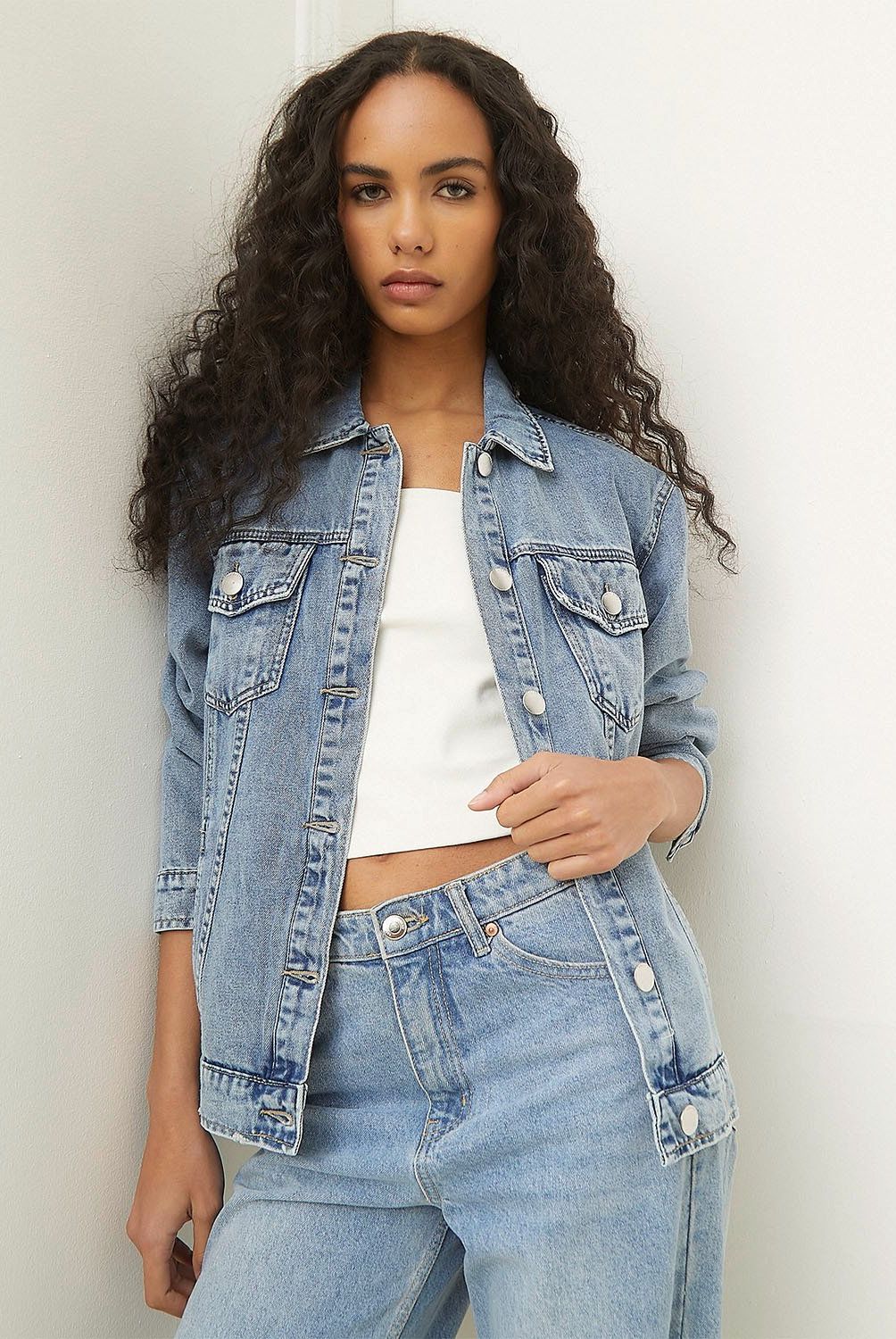 BASEMENT - Chaqueta Denim Mujer Basement