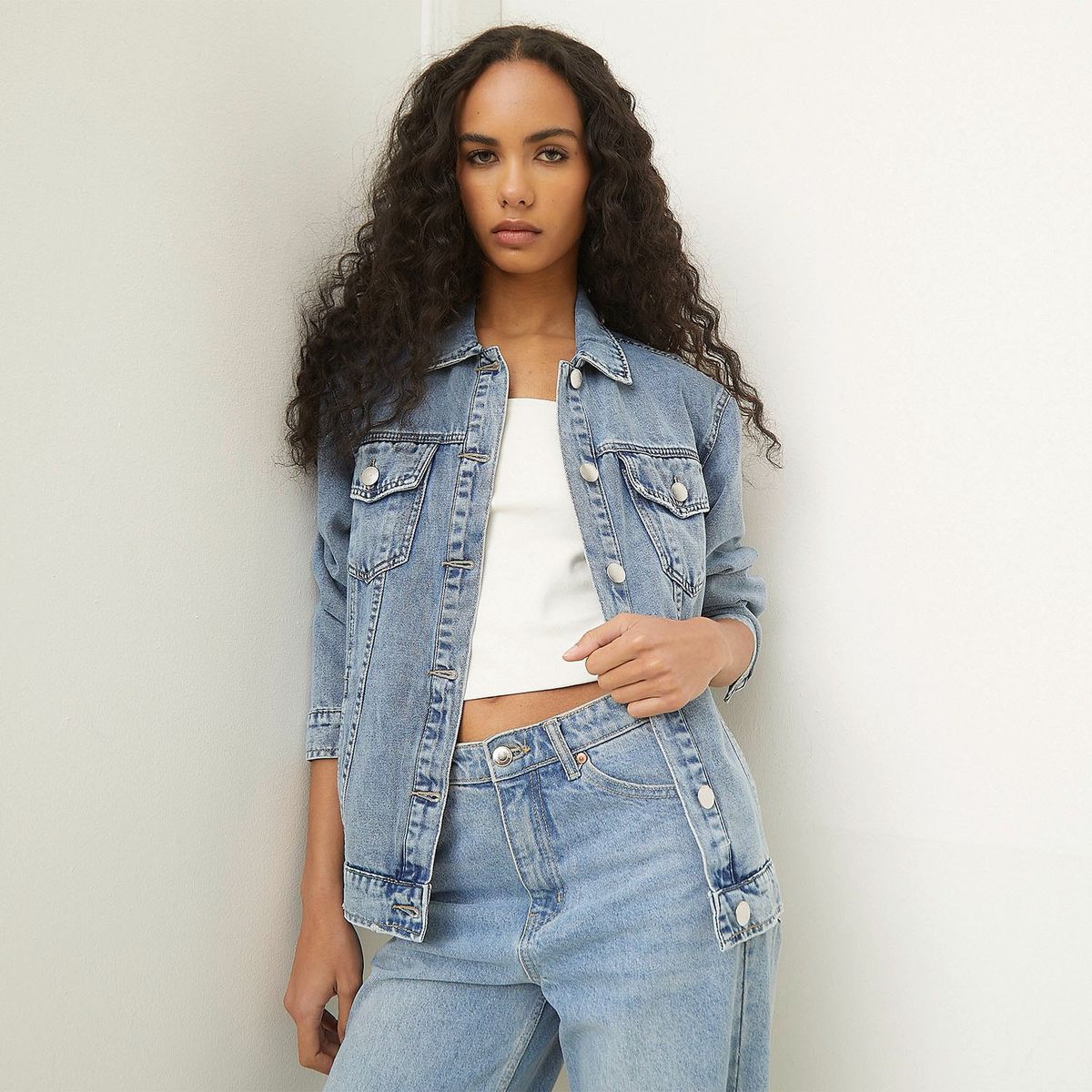 BASEMENT - Chaqueta Denim Mujer Basement