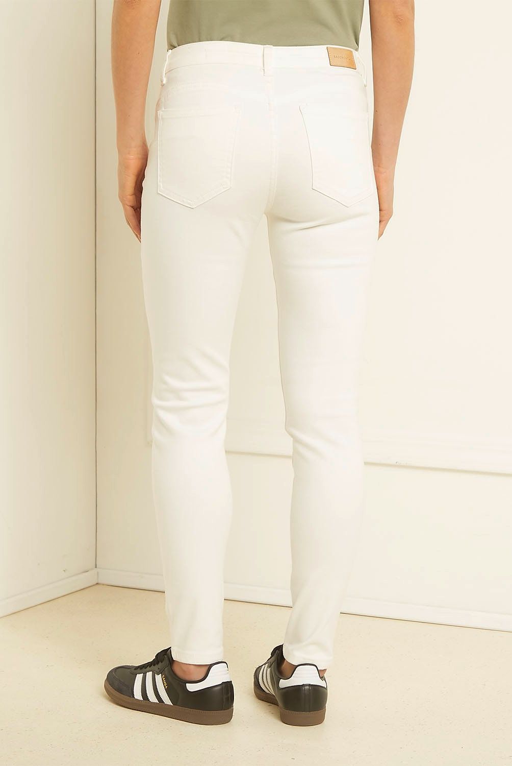 BASEMENT - Jeans Skinny Tiro Alto Basement Mujer Algodón