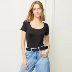 BASEMENT - Body Manga Corta Mujer