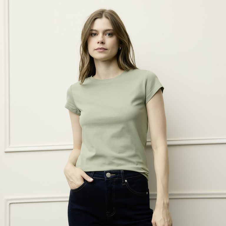 Polera Básica Algodón Orgánico Mujer