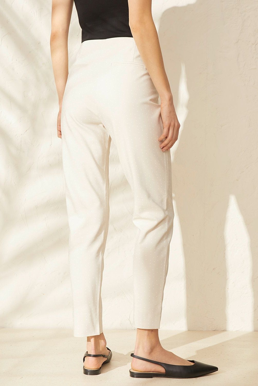 BASEMENT - Pantalón Slim Tiro Alto Mujer Basement