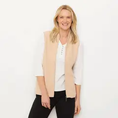 NEWPORT - Polerón Polar Mujer Sin Mangas Cuello Alto