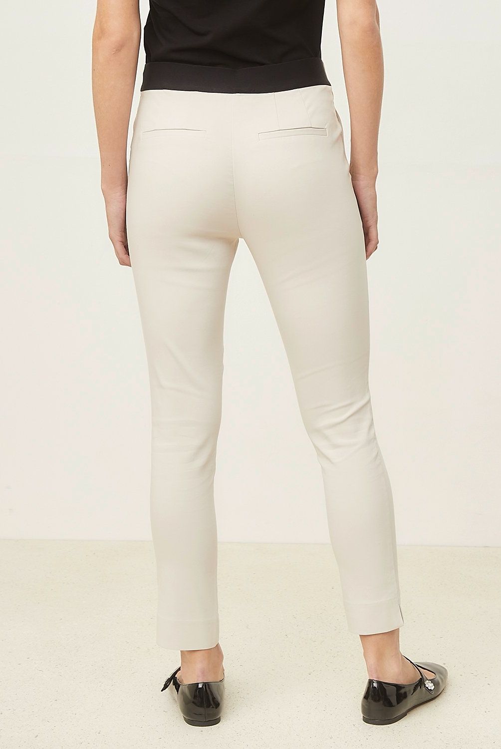 BASEMENT - Pantalón Straight Alto Basement Mujer Algodón