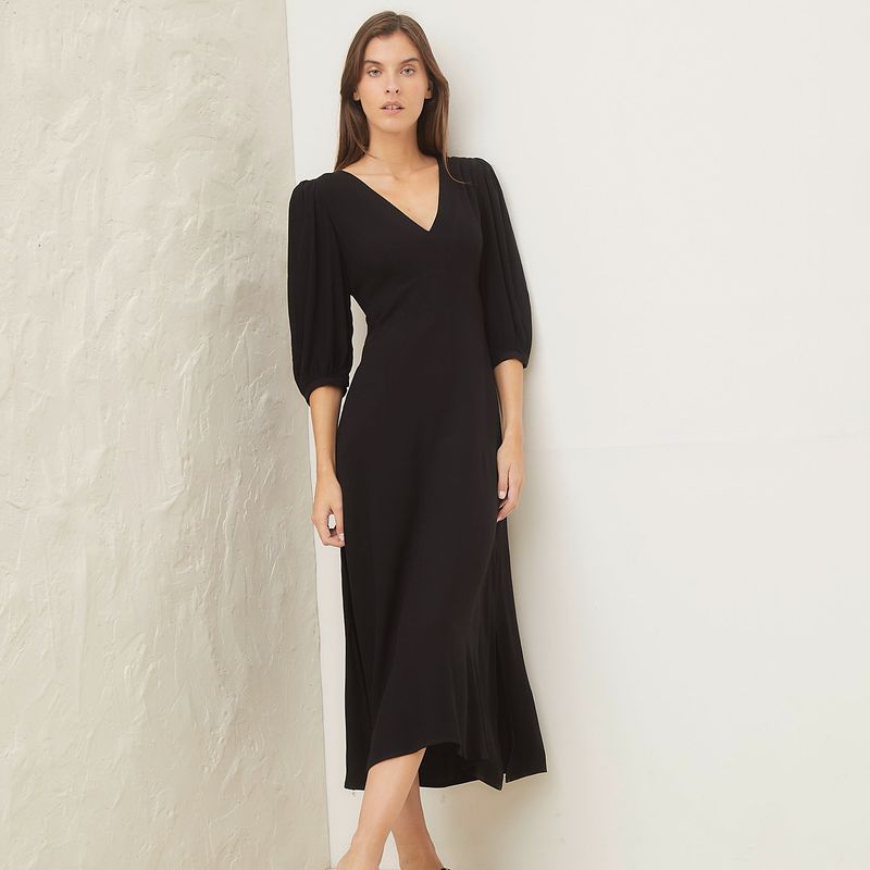 BASEMENT - Vestido Midi Basement Mujer Viscosa Estampado Animal Print