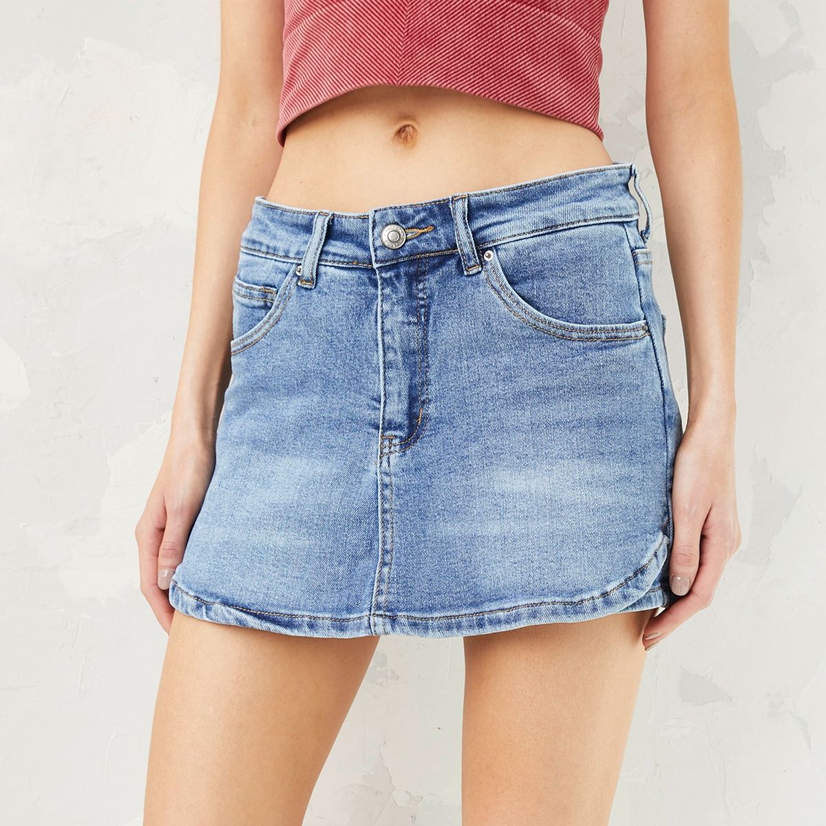 AMERICANINO - Falda Short Denim Mujer Americanino