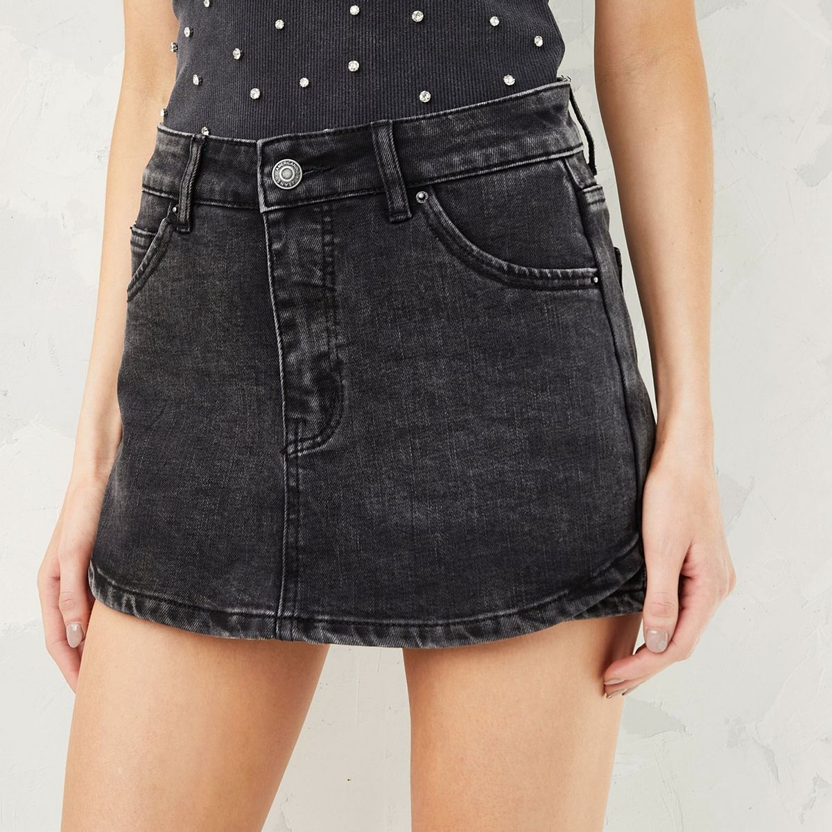 AMERICANINO - Falda Short Denim Mujer Americanino