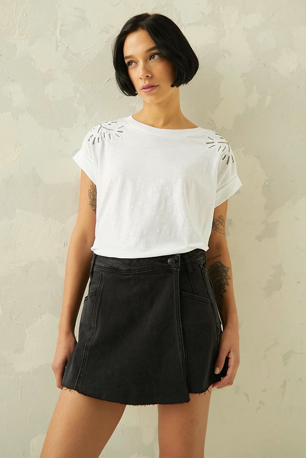 AMERICANINO - Polera Manga Corta Mujer Americanino