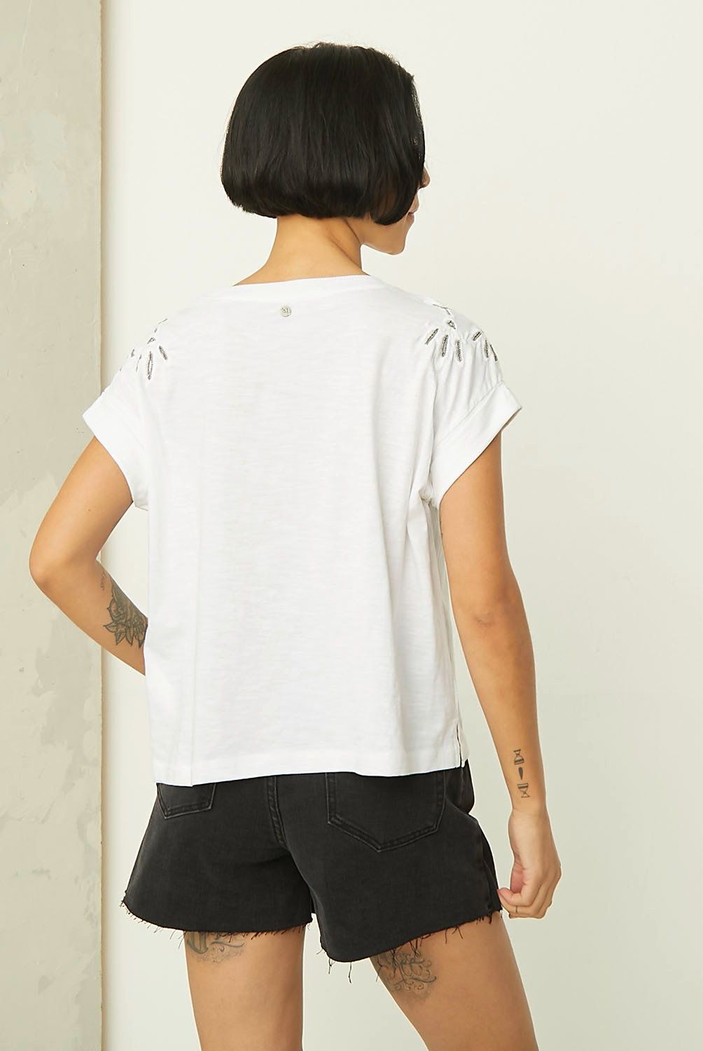 AMERICANINO - Polera Manga Corta Mujer Americanino
