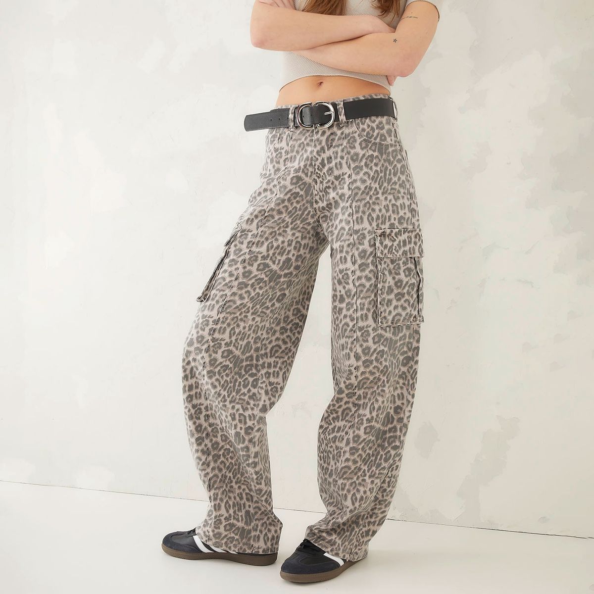 AMERICANINO - Jeans Cargo Tiro Alto Mujer Americanino