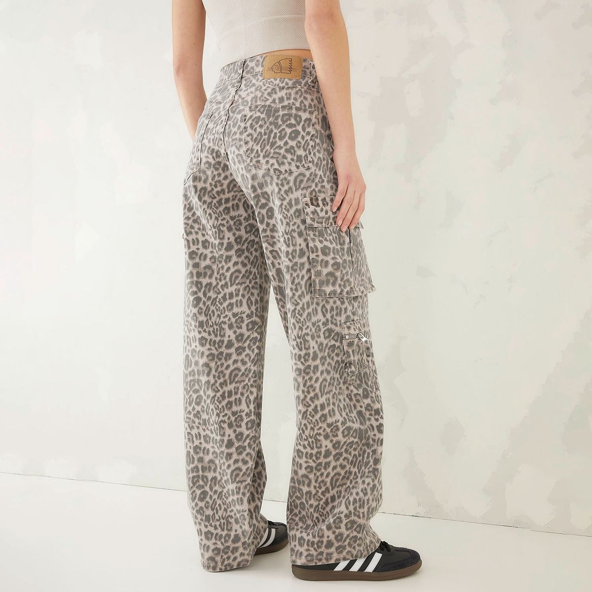 AMERICANINO - Jeans Cargo Tiro Alto Mujer Americanino