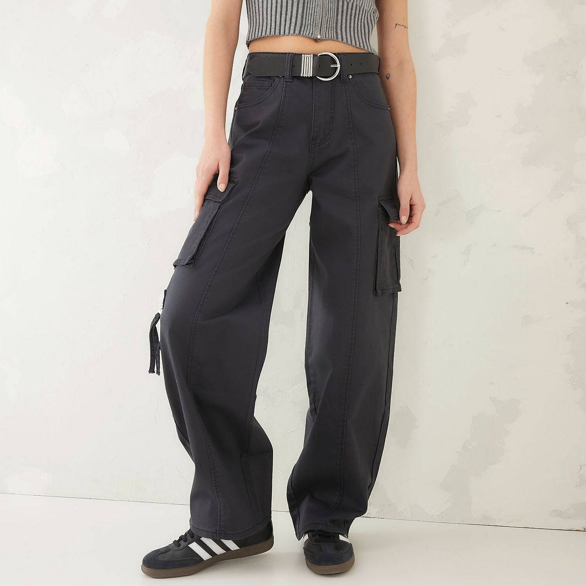 AMERICANINO - Jeans Cargo Tiro Alto Mujer Americanino