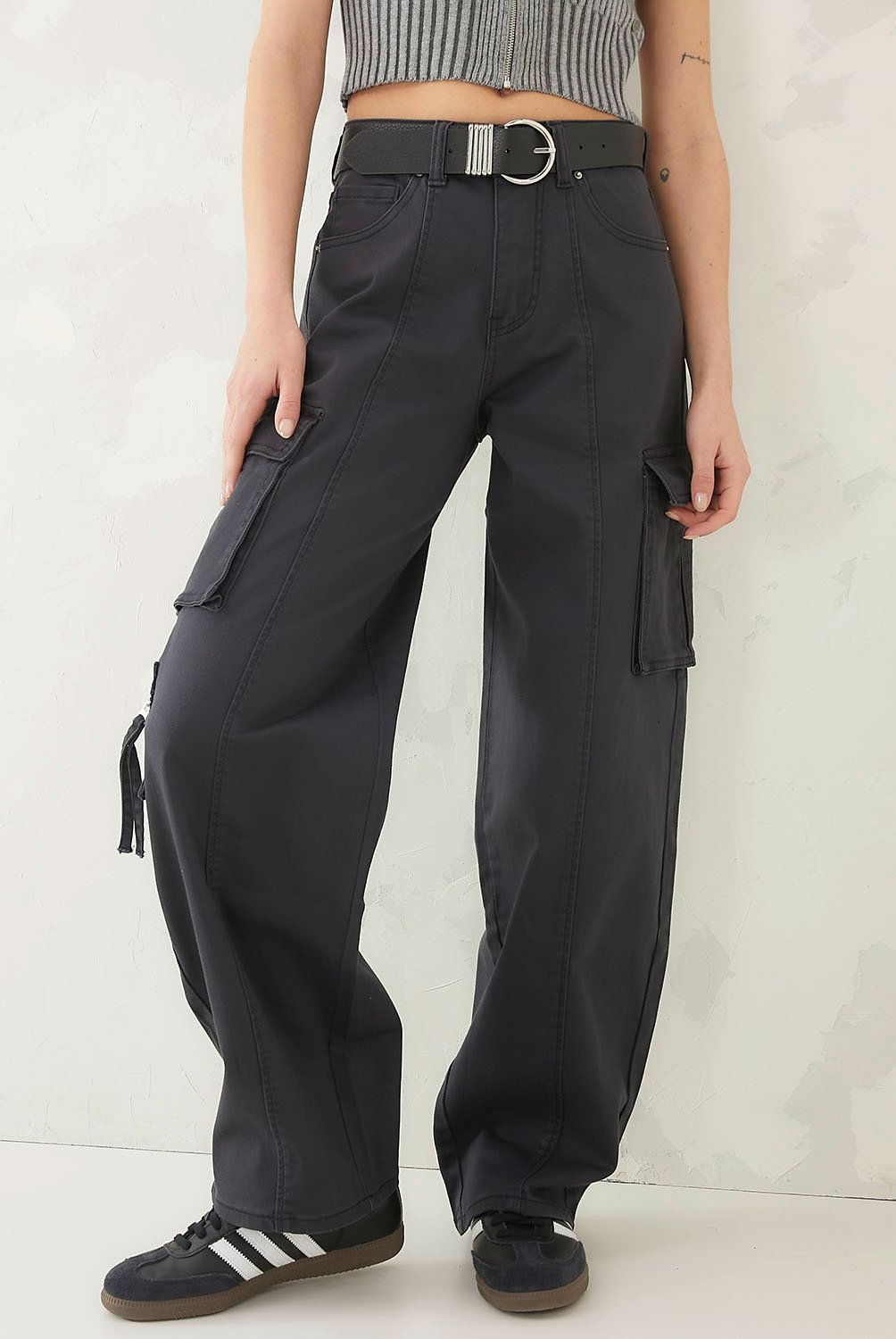 AMERICANINO - Jeans Cargo Tiro Alto Mujer Americanino