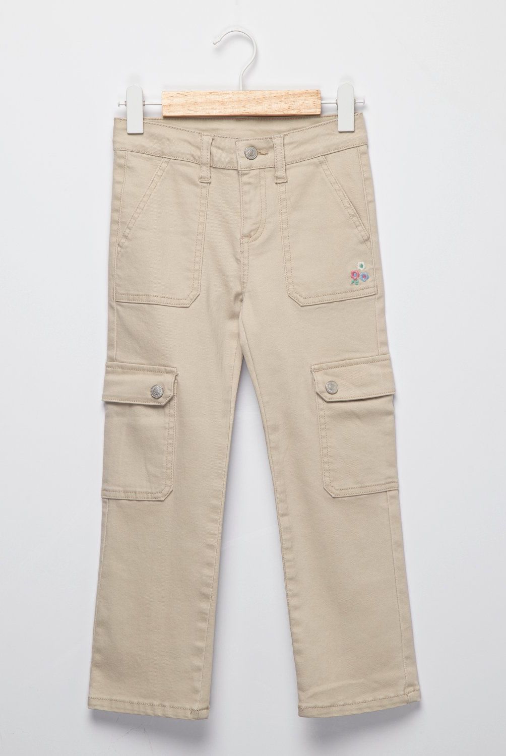 YAMP - Pantalón Niña Algodón Cargo Yamp
