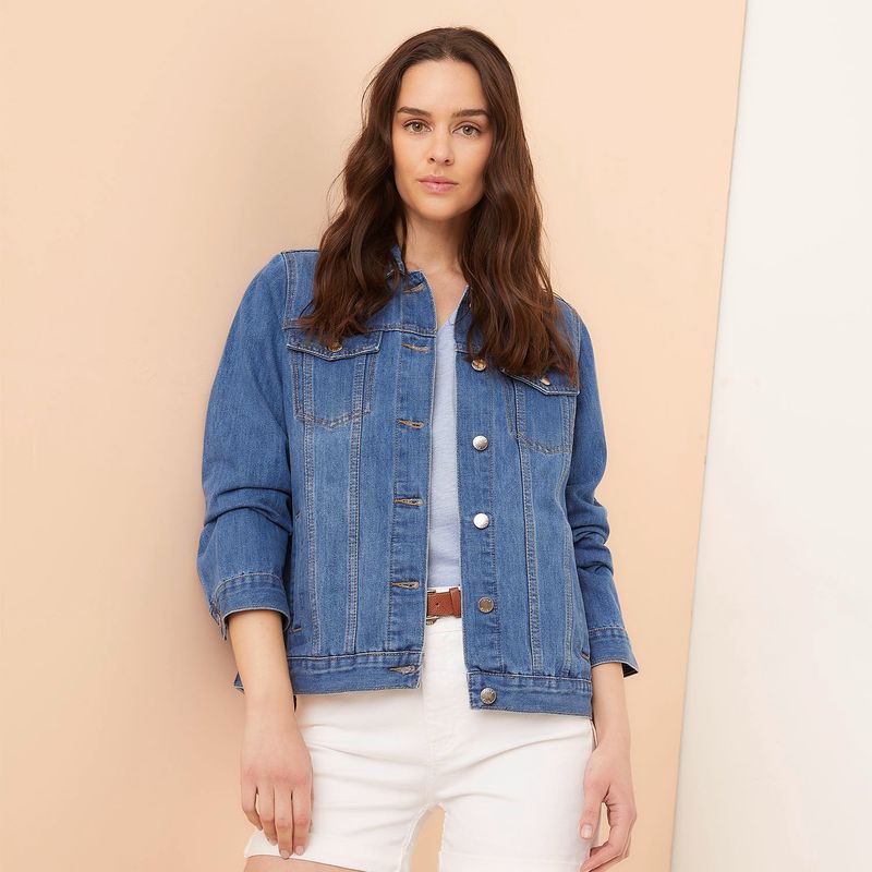 ELLE - Chaqueta Denim Mujer Elle