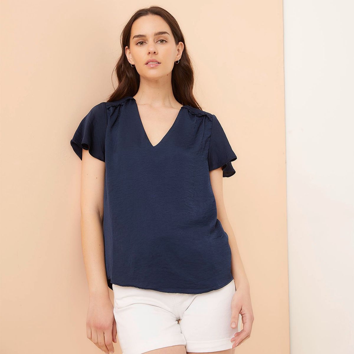 ELLE - Blusa Manga Corta Mujer Elle