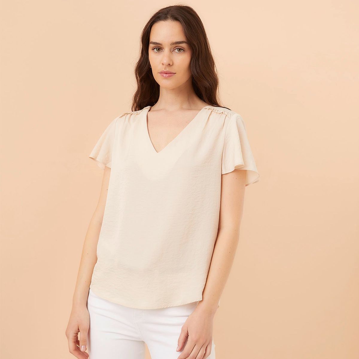 ELLE - Blusa Manga Corta Mujer Elle